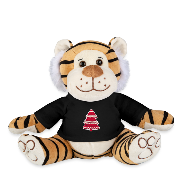 Christmas Plush Tiger - black