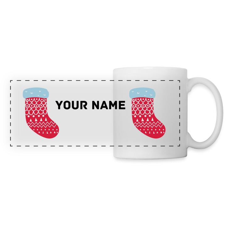 Christmas Panoramic Mug - white