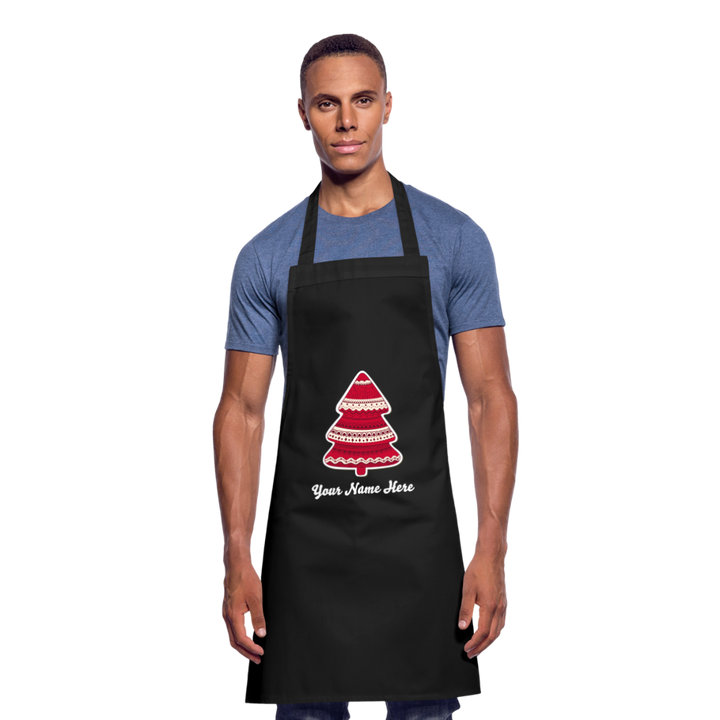 Tree-mas Cooking Apron - black