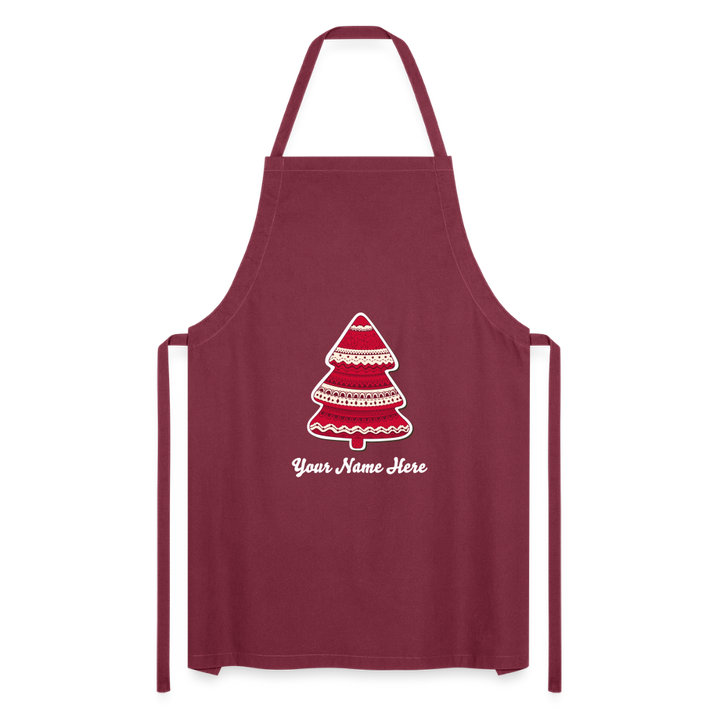 Tree-mas Cooking Apron - bordeaux