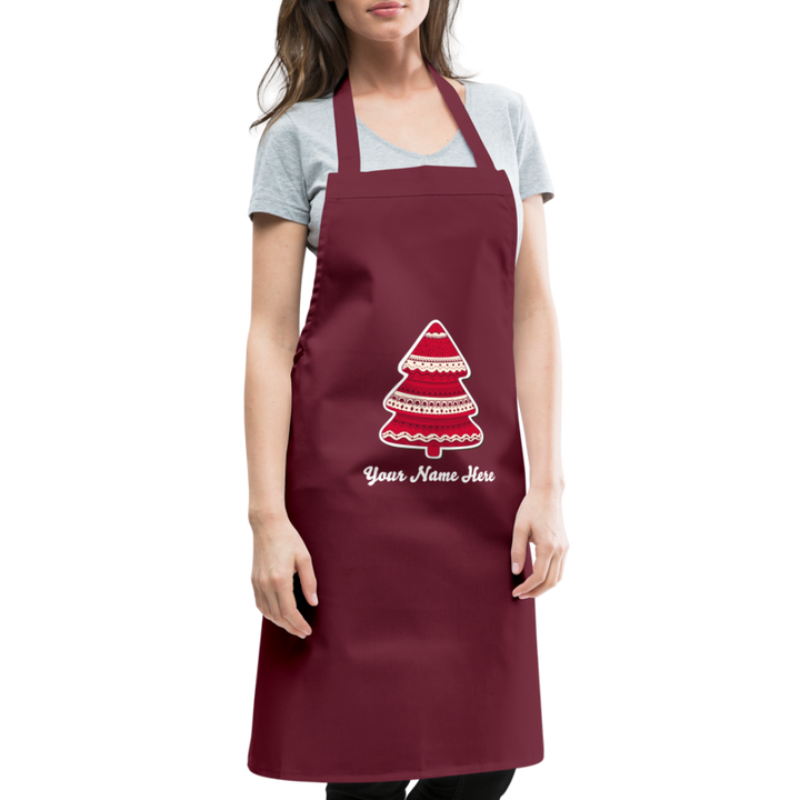 Tree-mas Cooking Apron - bordeaux