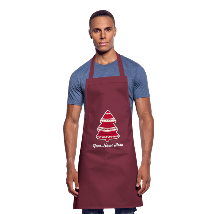 Tree-mas Cooking Apron - bordeaux