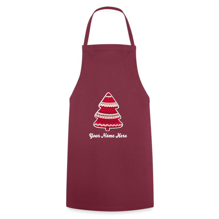 Tree-mas Cooking Apron - bordeaux