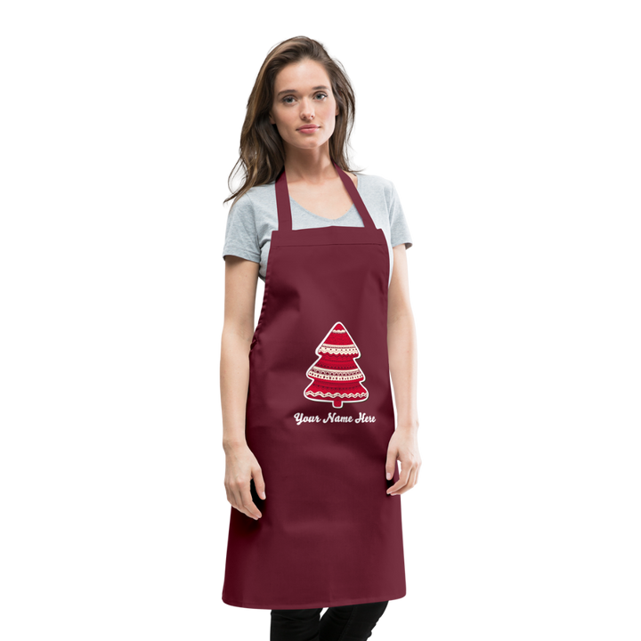 Tree-mas Cooking Apron - bordeaux