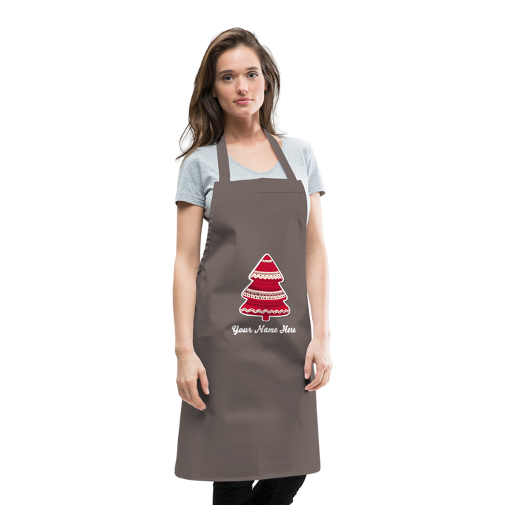 Tree-mas Cooking Apron - grey