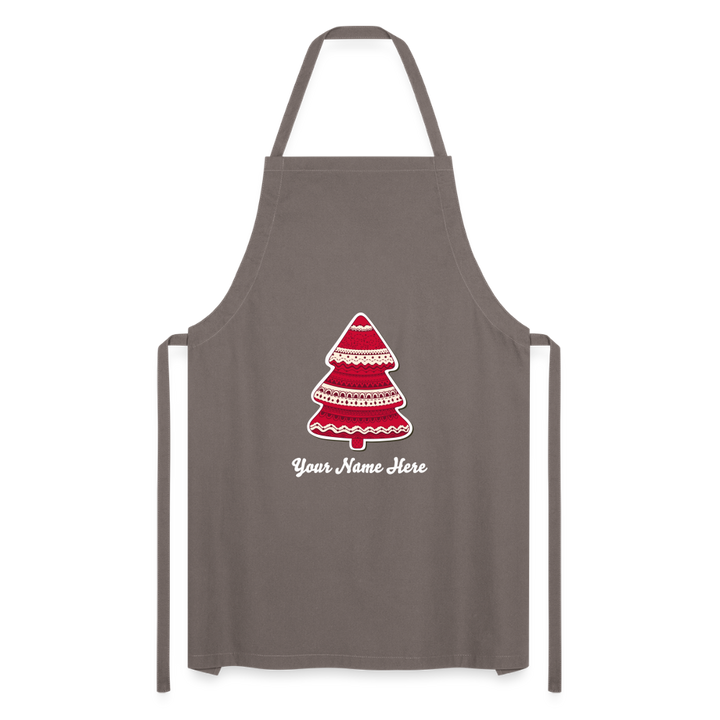 Tree-mas Cooking Apron - grey