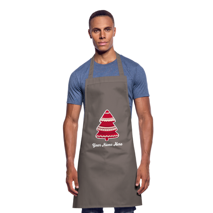 Tree-mas Cooking Apron - grey