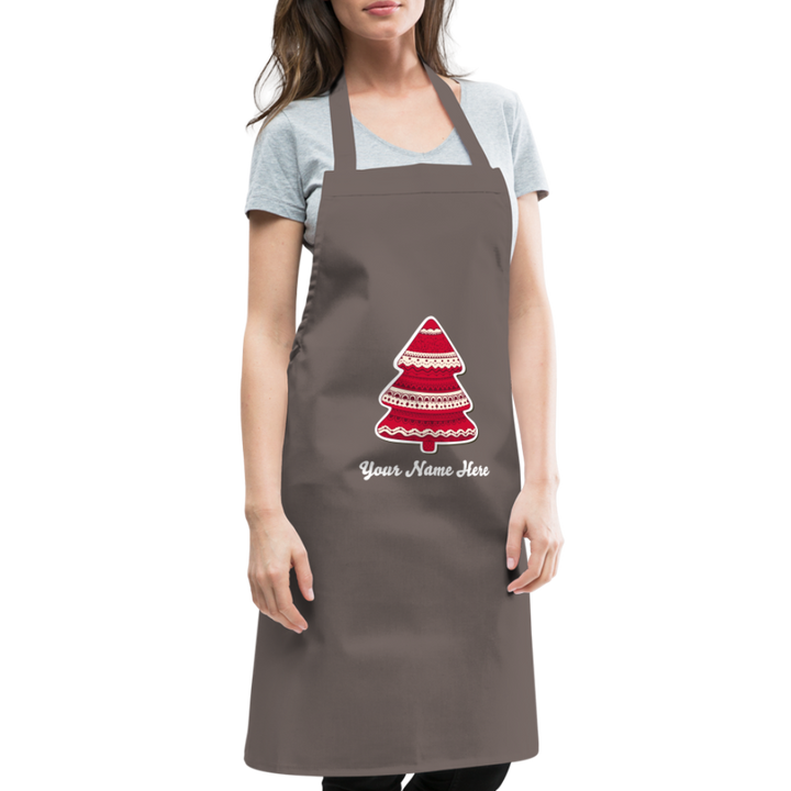 Tree-mas Cooking Apron - grey