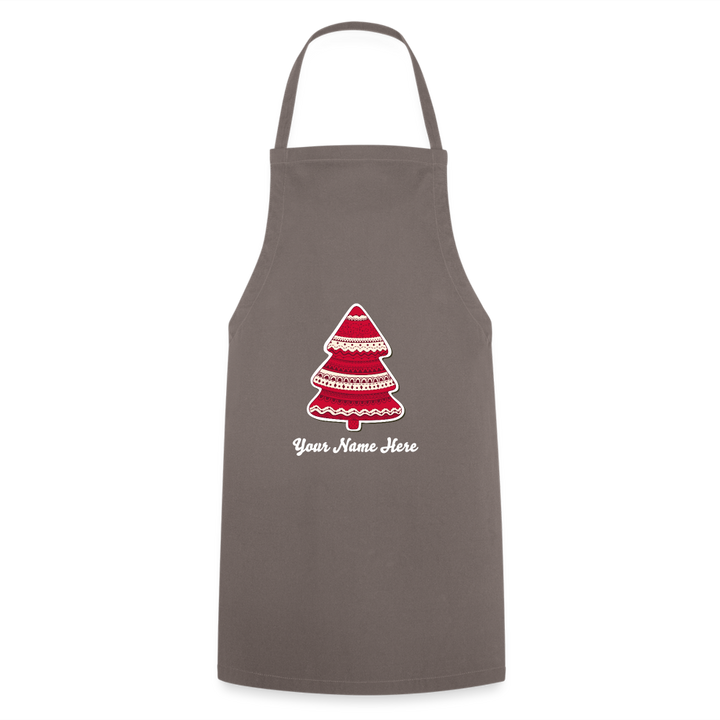 Tree-mas Cooking Apron - grey