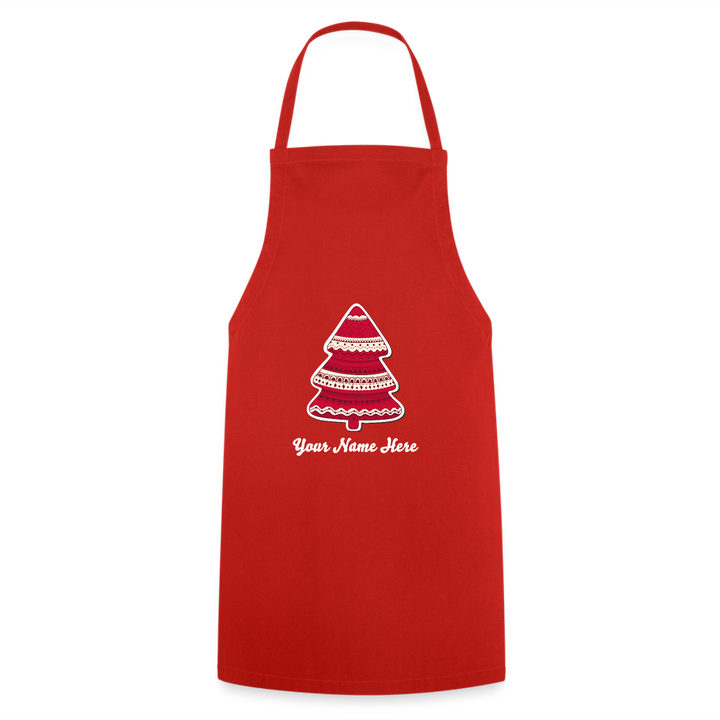 Tree-mas Cooking Apron - red