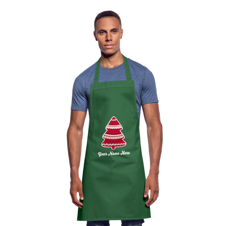 Tree-mas Cooking Apron - green