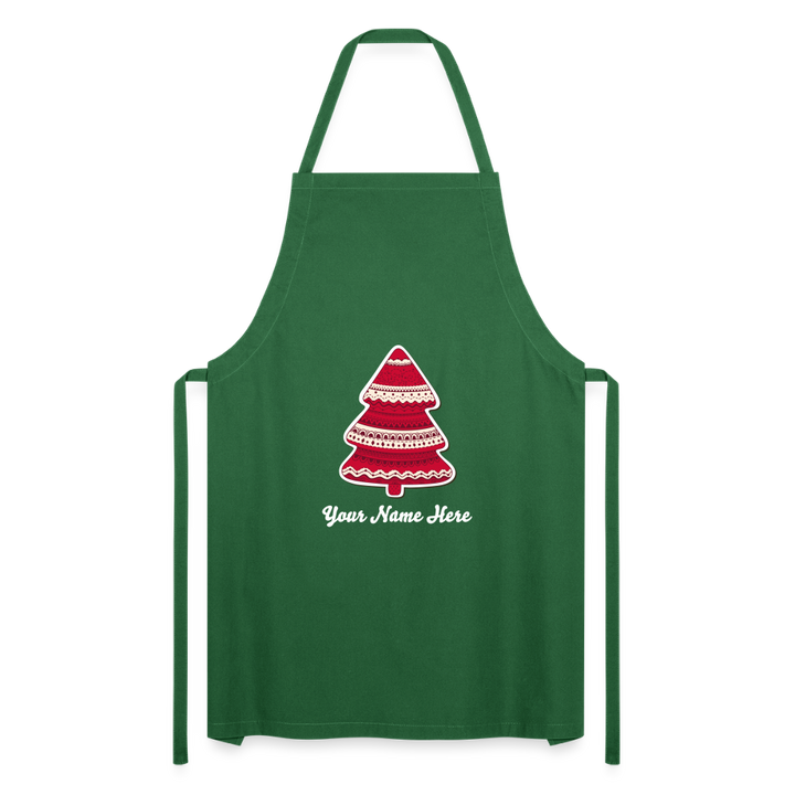 Tree-mas Cooking Apron - green